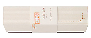 五感 竹鶴ウィスキートリュフチョコ「琥珀」のパッケージ